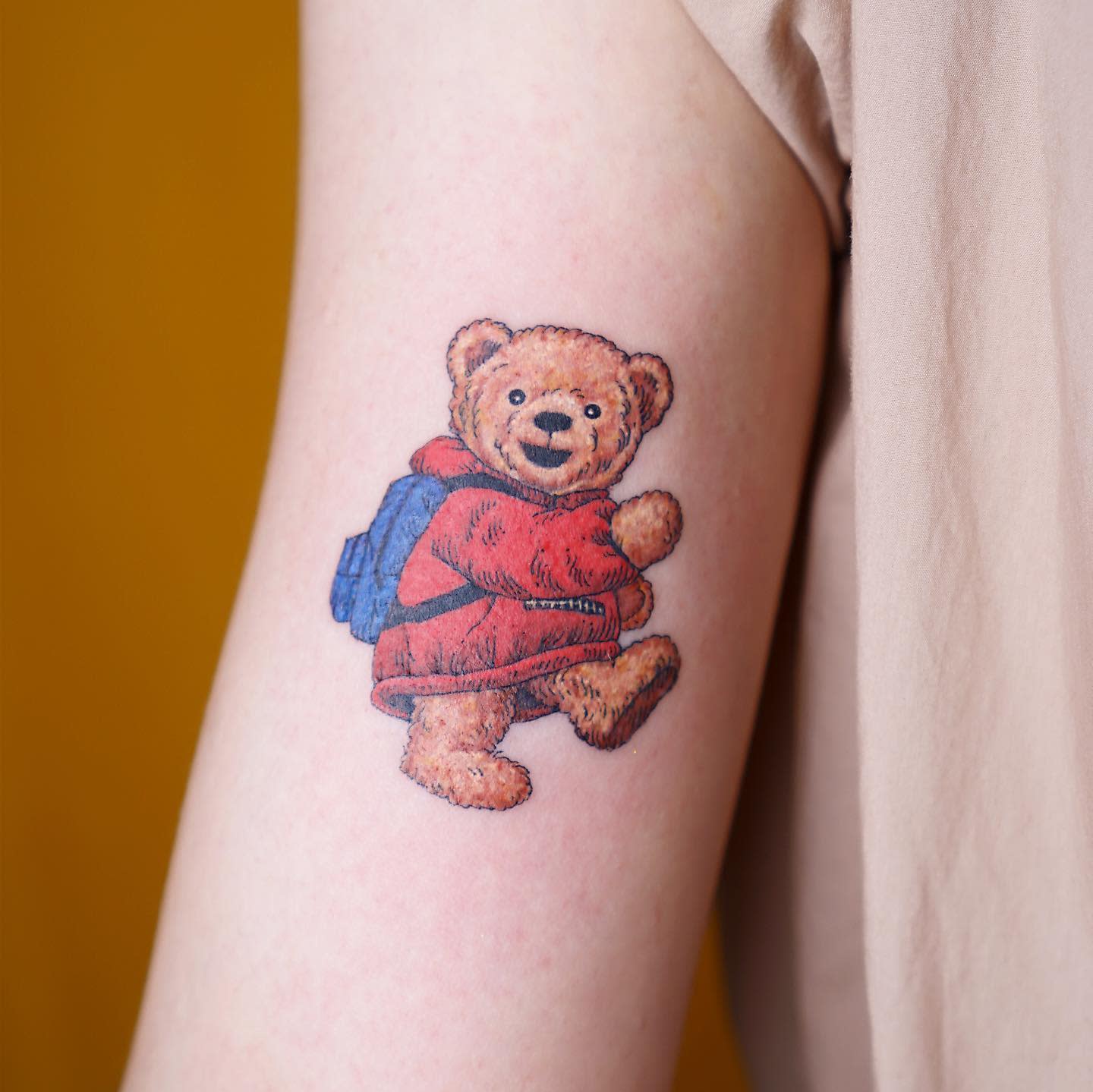 New School Teddy Bear Tattoo -tayong.tattoo